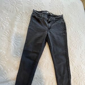 LEVI  Super Skinny Black Jeans Size 29